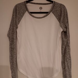 White and Grey sleeve t-shirt